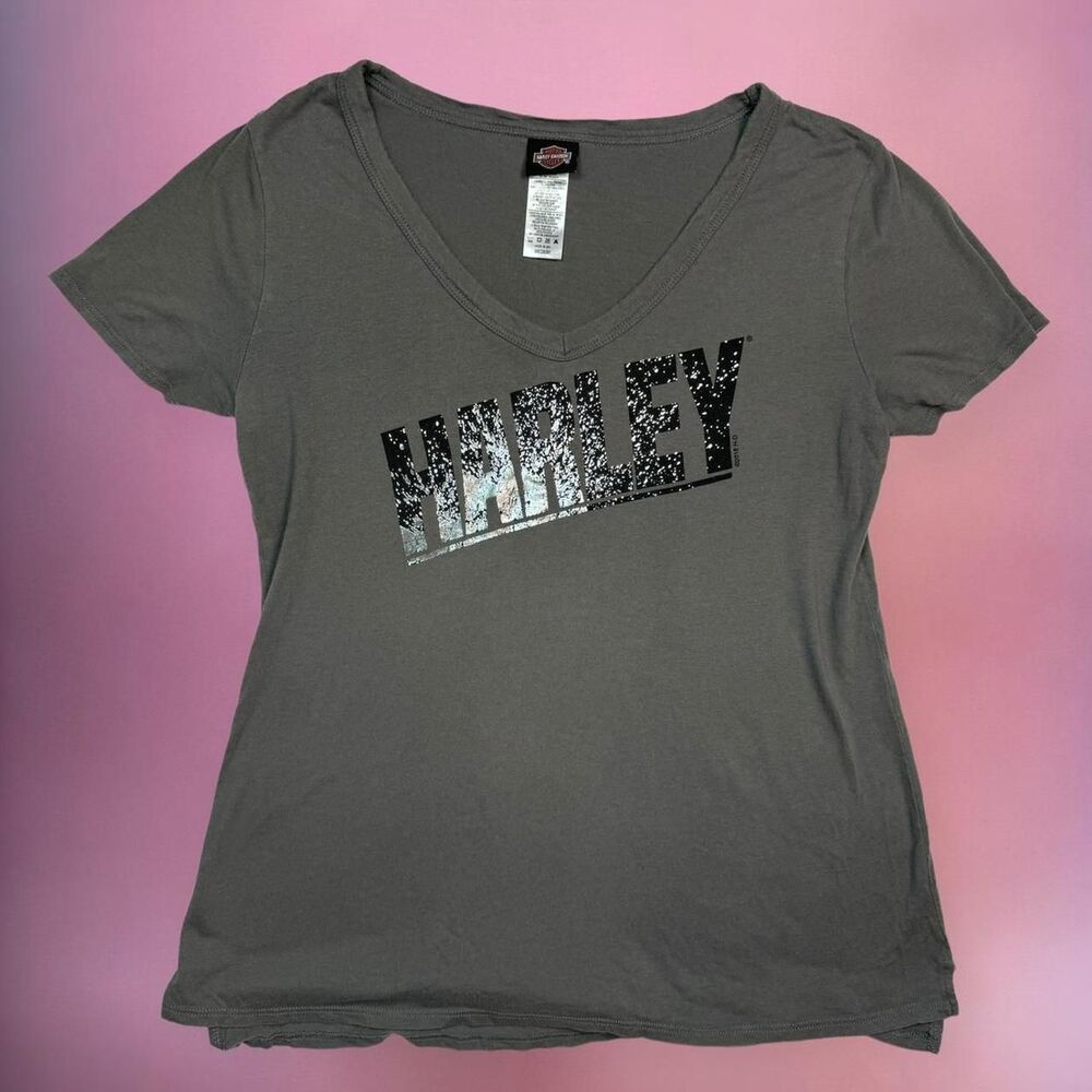 Harley Davidson grey graphic tee